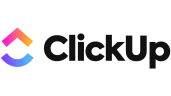 Logo van Clickup
